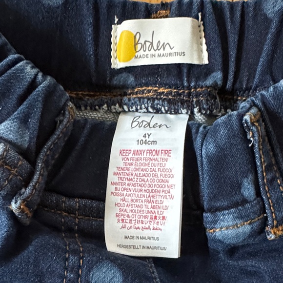 Mini Boden Polka Dot Jeans Sz 4Y - Picture 2 of 3